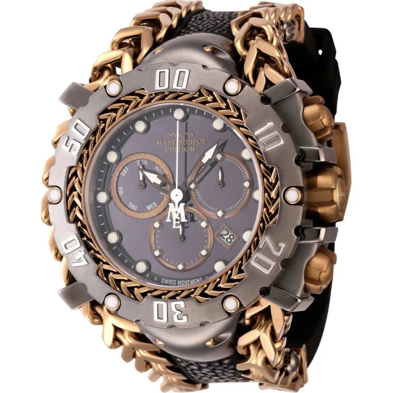 Formal watches for evening events   Invicta Men's Watch - Masterpiece Chronograph Khaki and Gunmetal Dial Quartz | 44627