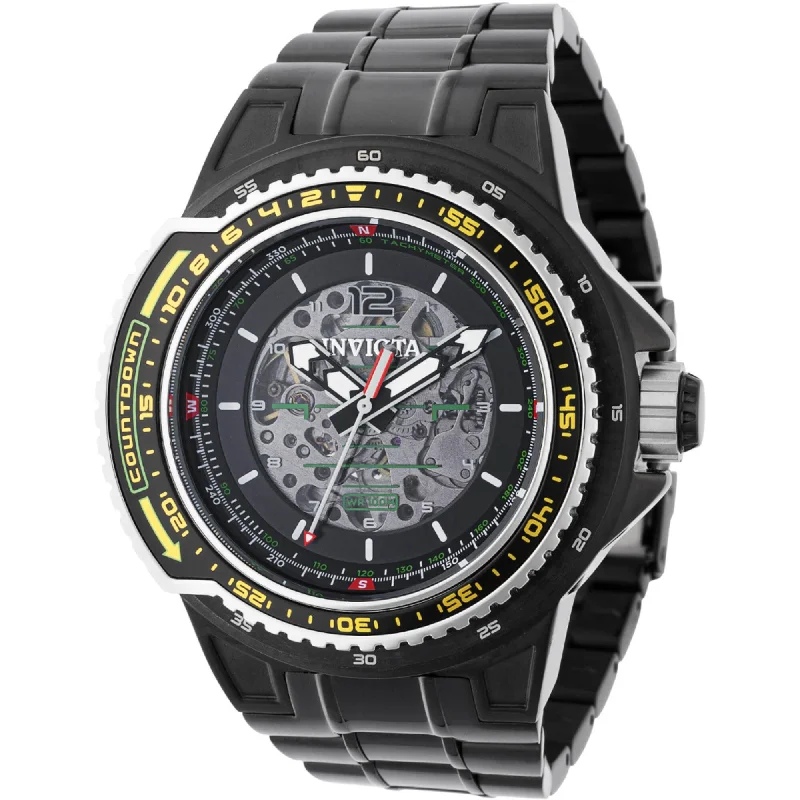 classic pocket watches for collectors Invicta Men's Watch - Aviator Automatic Semi-Skeleton Black Steel Bracelet | 44695 classic pocket watches for collectors Invicta Men's Watch - Aviator Automatic Semi-Skeleton Black Steel Bracelet | 44695