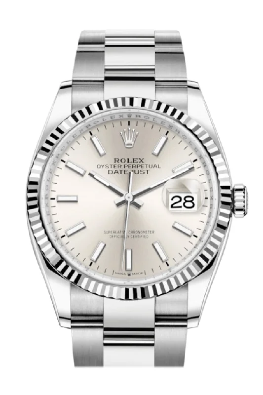 Watches with leather straps and quick release clasps Rolex Datejust 36 Silver Dial Automatic Watch 126234 Watches with leather straps and quick release clasps Rolex Datejust 36 Silver Dial Automatic Watch 126234