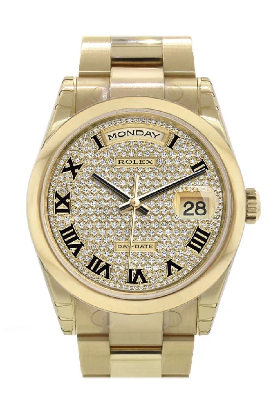 women’s watches with interchangeable bands Rolex Day-Date 36 Diamond Paved Dial Yellow Gold Watch 118208 women’s watches with interchangeable bands Rolex Day-Date 36 Diamond Paved Dial Yellow Gold Watch 118208