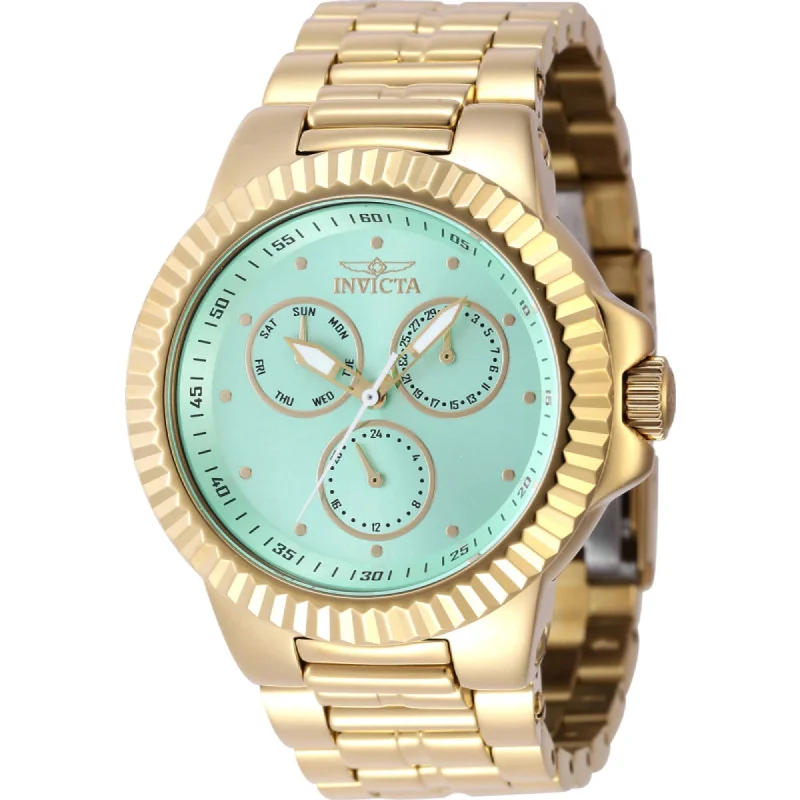 Formal watches for business people Invicta Men's Watch - Subaqua Turquoise Dial Yellow Gold Bracelet Quartz | 46598 Formal watches for business people Invicta Men's Watch - Subaqua Turquoise Dial Yellow Gold Bracelet Quartz | 46598
