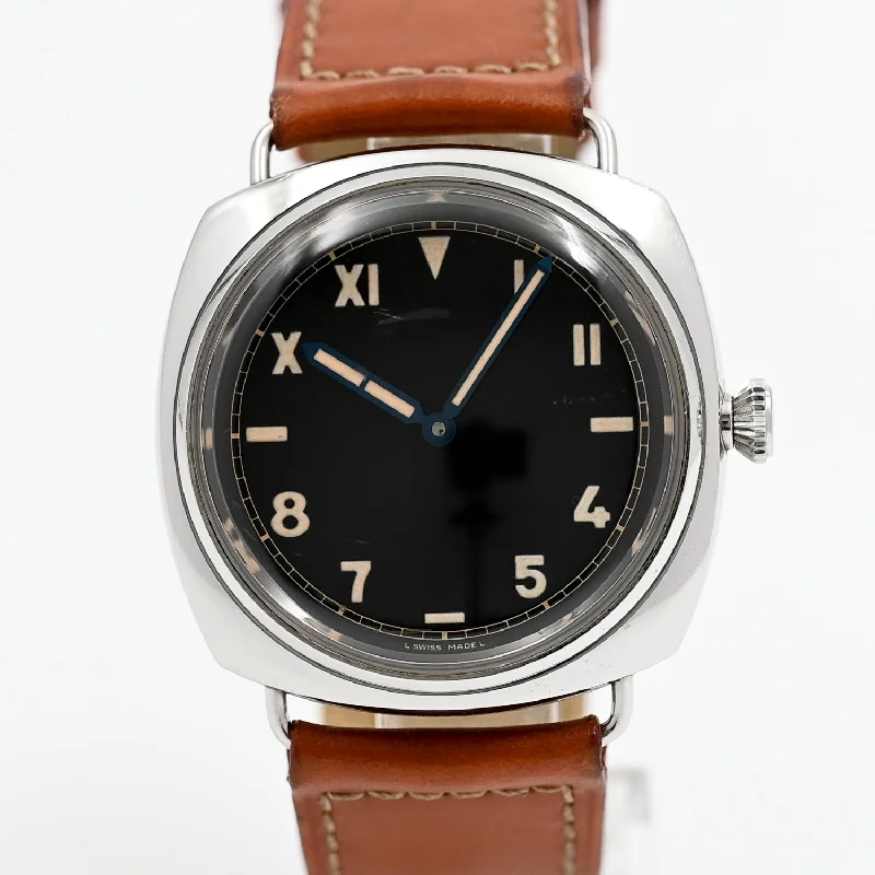 Watches with leather straps and quick release clasps   Panerai Radiomir 1936