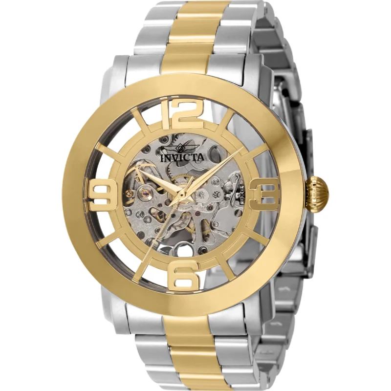 Formal watches for business people   Invicta Men's Watch - Vintage Automatic Silver and Gold Dial Two Tone Steel | 22583