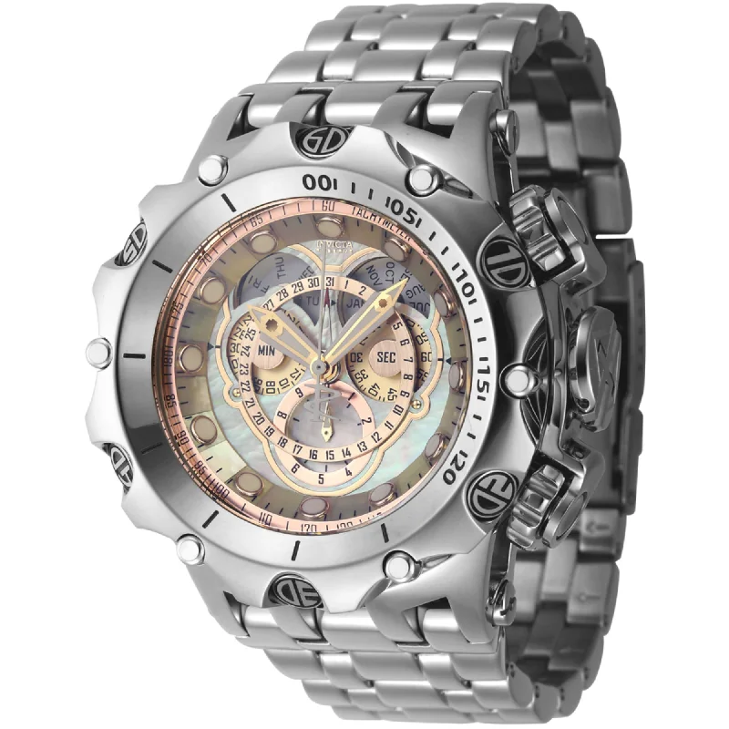 minimalistic watches for men with leather bands Invicta Men's Watch - Reserve Black MOP Dial Silver Stainless Steel Bracelet | 45604 minimalistic watches for men with leather bands Invicta Men's Watch - Reserve Black MOP Dial Silver Stainless Steel Bracelet | 45604