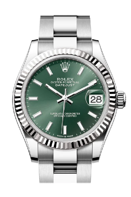 Watches for special occasions   Rolex Datejust 31 Green Dial Fluted Bezel Ladies Watch 278274 278274-0017