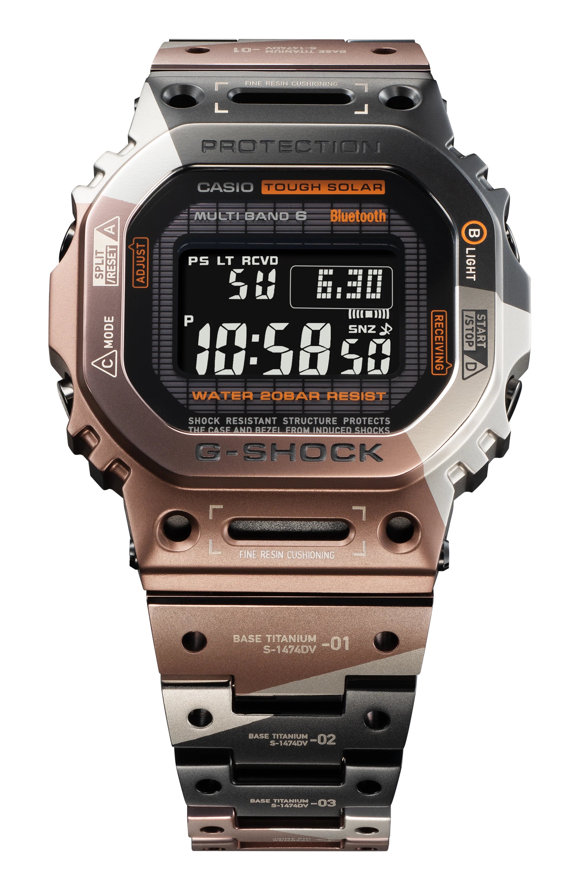 Watches with a stylish look Casio G-Shock Titanium Virtual Armor Bluetooth Solar Men's Watch GMW-B5000TVB-1 Watches with a stylish look Casio G-Shock Titanium Virtual Armor Bluetooth Solar Men's Watch GMW-B5000TVB-1