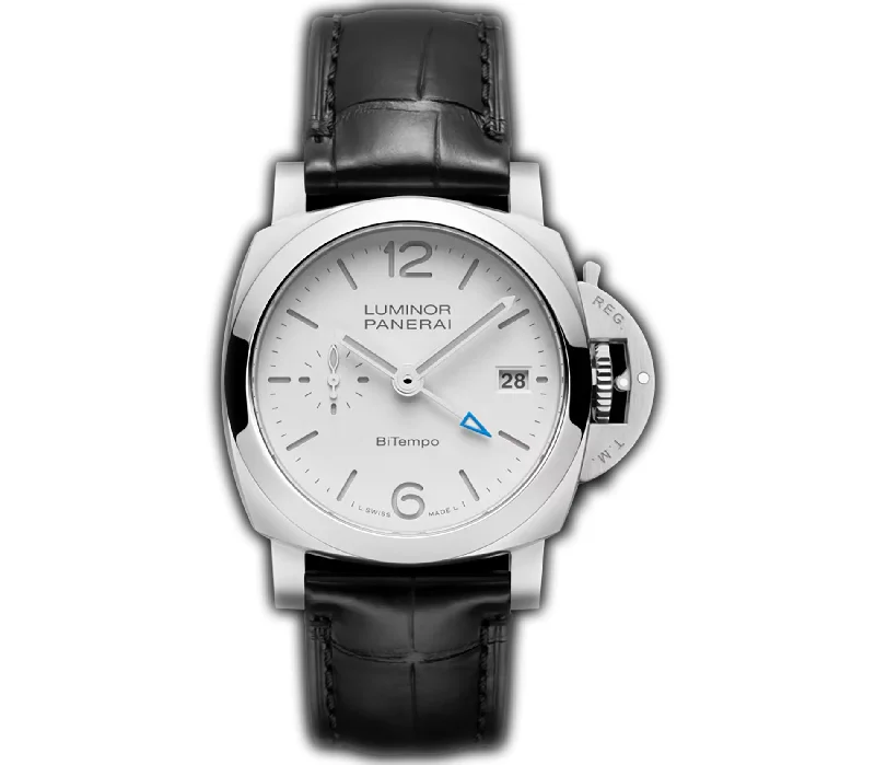 stylish watches for everyday wear   40mm BiTempo GMT Steel White Dial