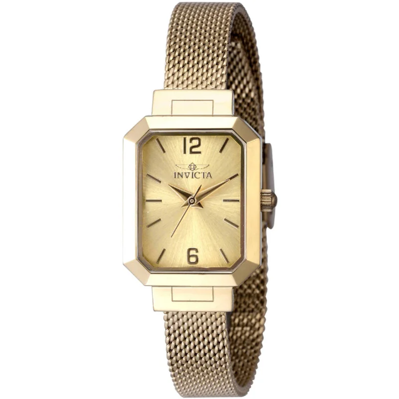 Watches made for exclusive collectors   Invicta Women's Watch - Angel Quartz Yellow Gold Stainless Steel Bracelet | 48151
