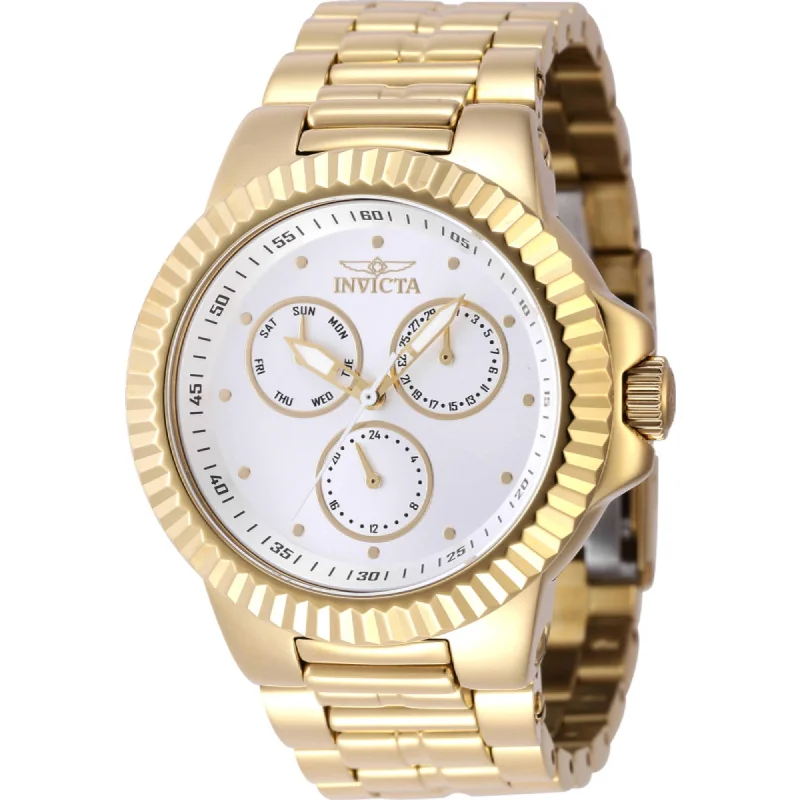 Vintage style quartz watches Invicta Men's Watch - Subaqua Silver Dial Yellow Gold Steel Bracelet Quartz | 46597 Vintage style quartz watches Invicta Men's Watch - Subaqua Silver Dial Yellow Gold Steel Bracelet Quartz | 46597