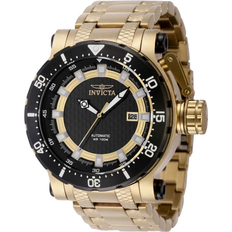 Watches with a luxurious look   Invicta Men's Watch - Coalition Forces Yellow Gold Case Bracelet Chronograph | 41161