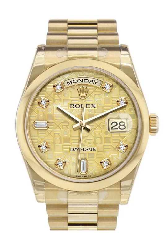designer watches for special occasions Rolex Day-Date 36 Champagne mother of pearl Jubilee Diamonds Dial President Yellow Gold Watch 118208 designer watches for special occasions Rolex Day-Date 36 Champagne mother of pearl Jubilee Diamonds Dial President Yellow Gold Watch 118208