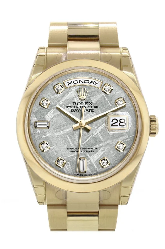 Modern design square dial watches Rolex Day-Date 36 Meteorite Diamonds Dial Yellow Gold Watch 118208 Modern design square dial watches Rolex Day-Date 36 Meteorite Diamonds Dial Yellow Gold Watch 118208