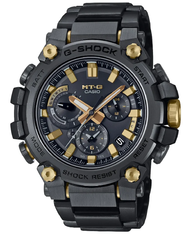 Watches for daily wear   Casio G-Shock MT-G Interchangeable Bands Black Gold Men's Watch MTG-B3000BDE-1A