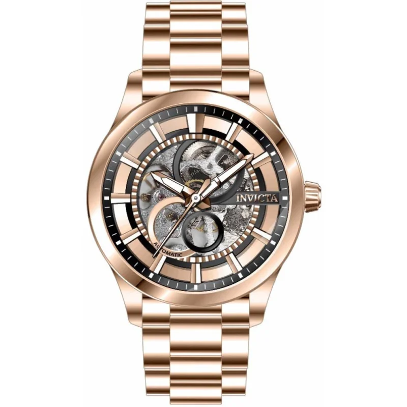 Watches with a stylish look   Invicta Men's Watch - Specialty Automatic Rose Gold and Black Dial Bracelet | 46735
