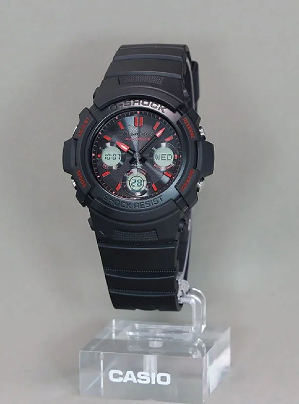 Men's dress watches with slim profile CASIO G-SHOCK ANALOG-DIGITAL FIRE PACKAGE 2024 AWG-M100FP-1A4JR JDM Men's dress watches with slim profile CASIO G-SHOCK ANALOG-DIGITAL FIRE PACKAGE 2024 AWG-M100FP-1A4JR JDM