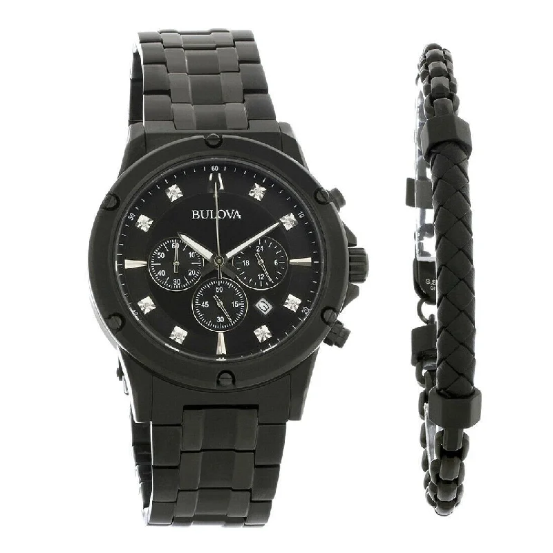Women's dress watches with elegant straps   Bulova Men's 98K105 Bulova Chronograph Brown Leather Watch