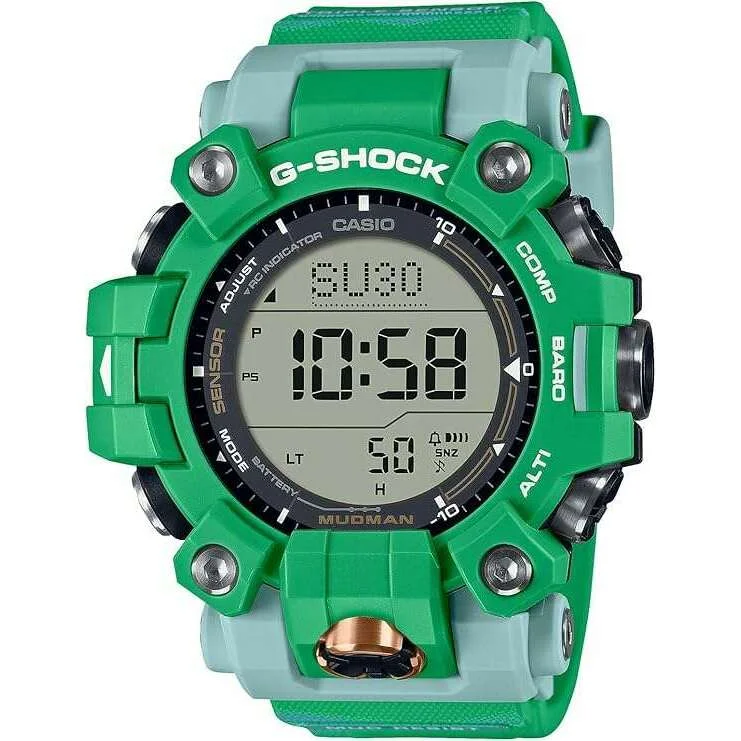 Watches with adjustable straps for a perfect fit CASIO G-SHOCK MUDMAN LOVE THE SEA AND THE EARTH GREEN MEN WATCH GW-9500KJ-3JR Watches with adjustable straps for a perfect fit CASIO G-SHOCK MUDMAN LOVE THE SEA AND THE EARTH GREEN MEN WATCH GW-9500KJ-3JR