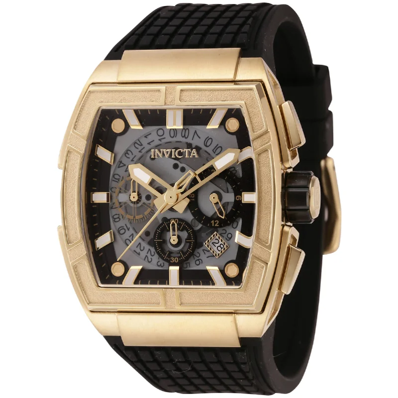 designer watches for special occasions   Invicta Men's Watch - S1 Rally Quartz Chronograph Black Dial Silicone Strap | 44885