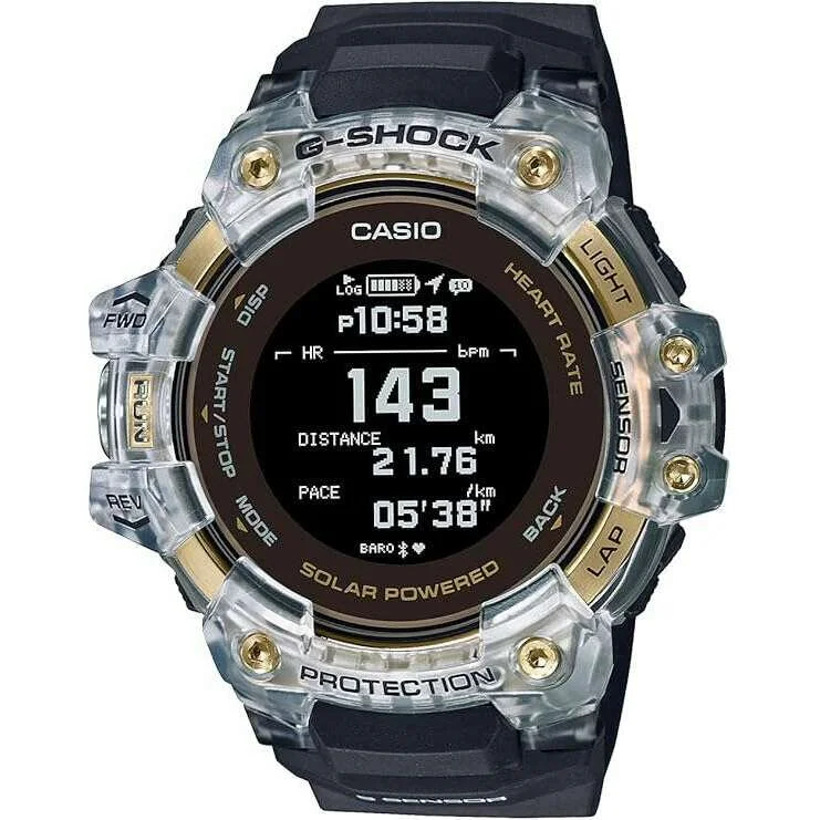 Watches with classic style for timeless appeal   CASIO G-SHOCK G-SQUAD BLACK & GOLD DIGITAL MEN WATCH GBD-H1000-1A9JR