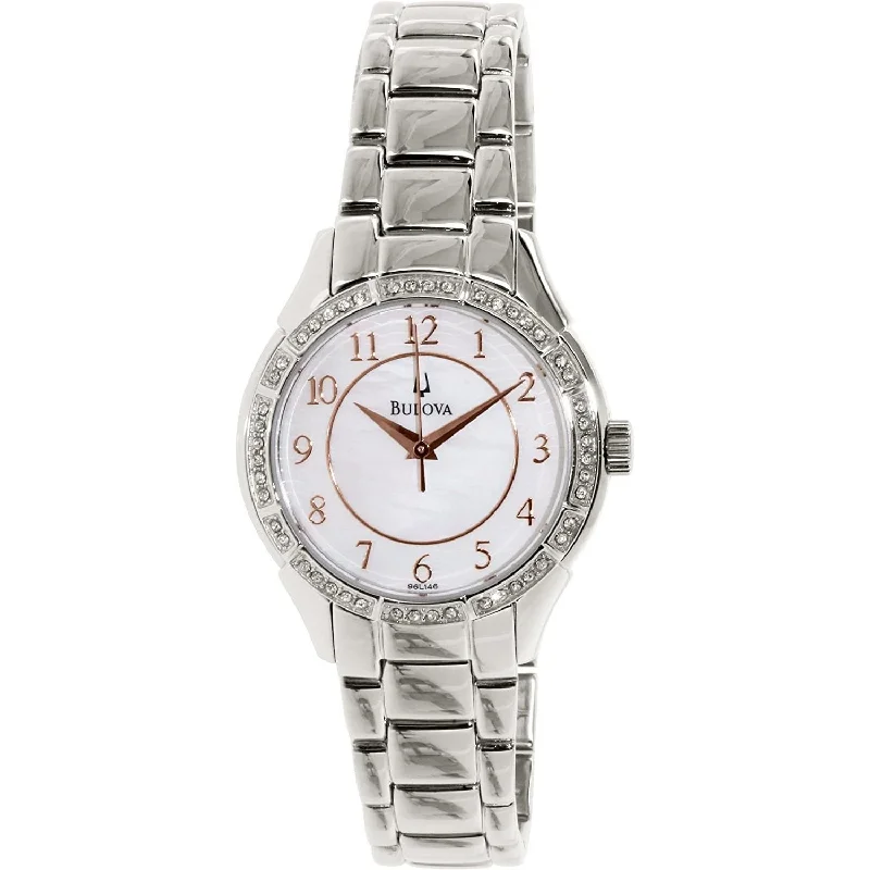 stylish watches for casual wear   Bulova Women's 96L146 Stainless Steel Watch