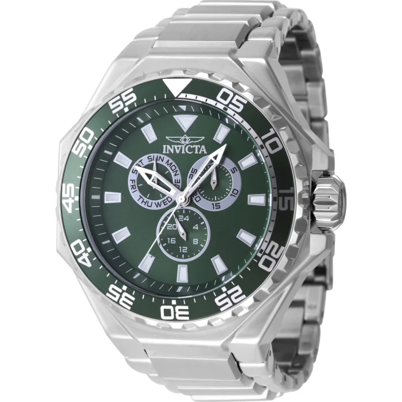 Modern design square dial watches Invicta Men's Watch - Pro Diver Green Dial Silver Stainless Steel Bracelet | 46557 Modern design square dial watches Invicta Men's Watch - Pro Diver Green Dial Silver Stainless Steel Bracelet | 46557
