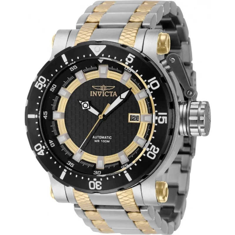 Watches with a stylish look   Invicta Men's Watch - Coalition Forces Silver Tone, Yellow Gold Bracelet | 41160