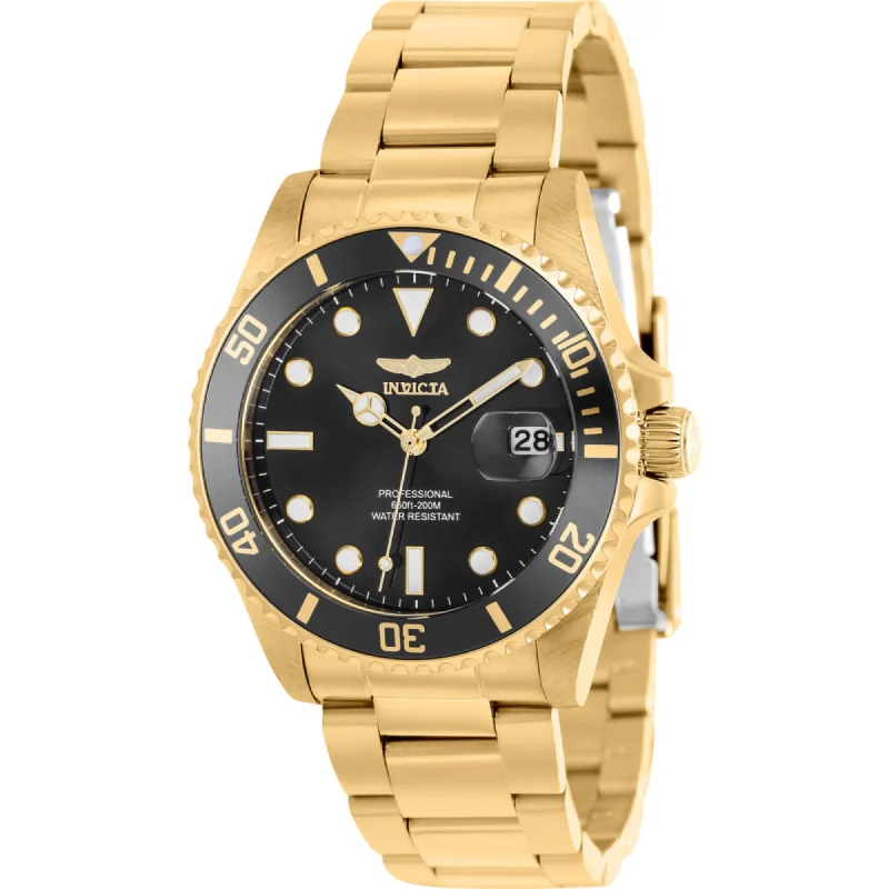 designer watches for special occasions Invicta Women's Watch - Pro Diver Black Dial Yellow Gold Steel Bracelet Dive | 37154 designer watches for special occasions Invicta Women's Watch - Pro Diver Black Dial Yellow Gold Steel Bracelet Dive | 37154