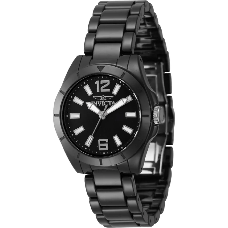 women’s watches with interchangeable bands   Invicta Women's Watch - Ceramics Quartz Black Brass Dial Bracelet | 47336