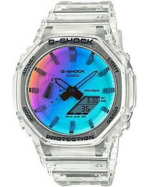 Watches with a stylish look Casio G-Shock "Iridescent Color Series" Rainbow Dial Men's Watch GA-2100SRS-7A Watches with a stylish look Casio G-Shock "Iridescent Color Series" Rainbow Dial Men's Watch GA-2100SRS-7A