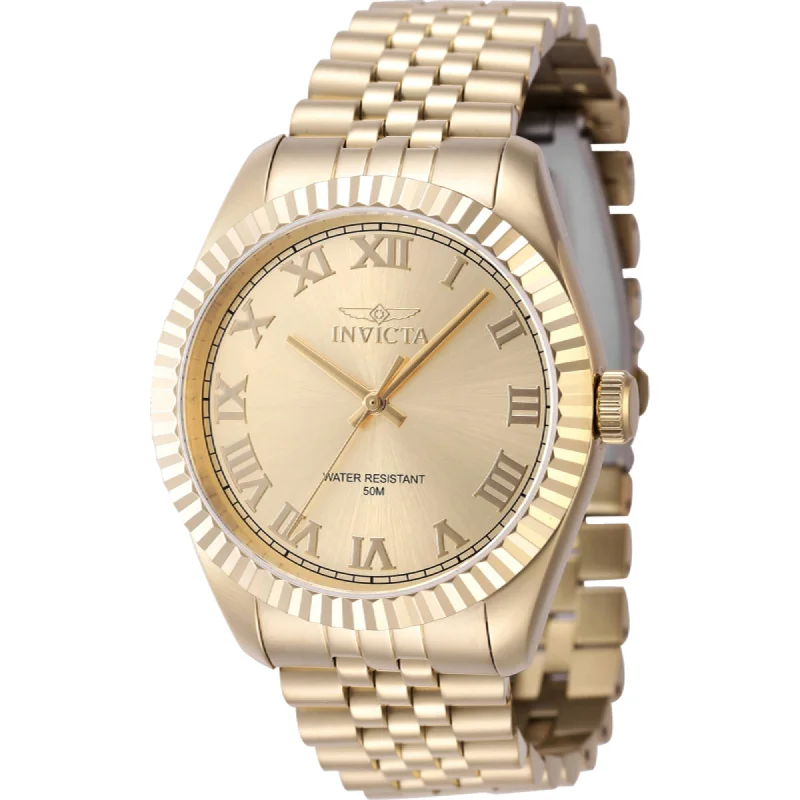 elegant dress watches for formal events Invicta Men's Watch - Specialty Yellow Gold Stainless Steel Bracelet Quartz | 47406 elegant dress watches for formal events Invicta Men's Watch - Specialty Yellow Gold Stainless Steel Bracelet Quartz | 47406
