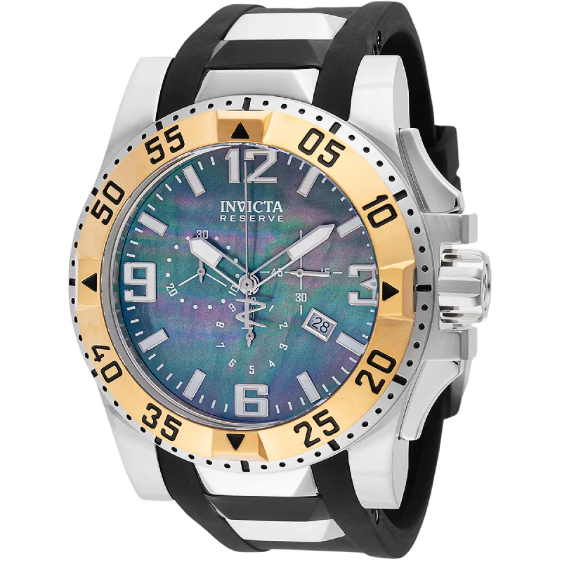 Watches for daily wear Invicta Men's Watch - Excursion Quartz Black/Silver Tone Rubber/Steel Strap | 46485 Watches for daily wear Invicta Men's Watch - Excursion Quartz Black/Silver Tone Rubber/Steel Strap | 46485
