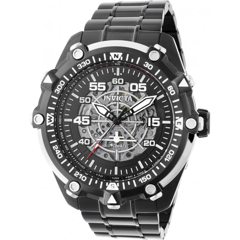 designer watches for special occasions Invicta Men's Watch - Aviator Semi-Skeleton Dial Black Bracelet Automatic | 44658 designer watches for special occasions Invicta Men's Watch - Aviator Semi-Skeleton Dial Black Bracelet Automatic | 44658