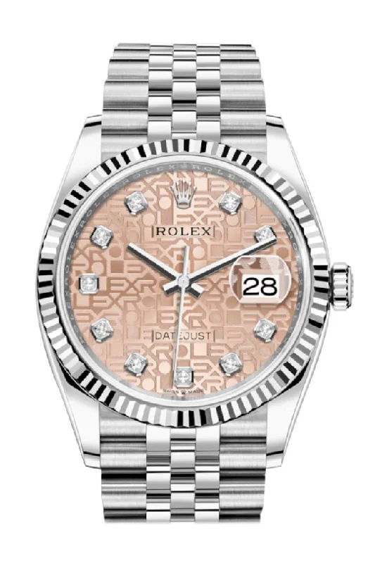 Watches with a sophisticated look Rolex Datejust 36 Pink Jubilee DiamondDial Automatic Jubilee Watch 126234 Watches with a sophisticated look Rolex Datejust 36 Pink Jubilee DiamondDial Automatic Jubilee Watch 126234