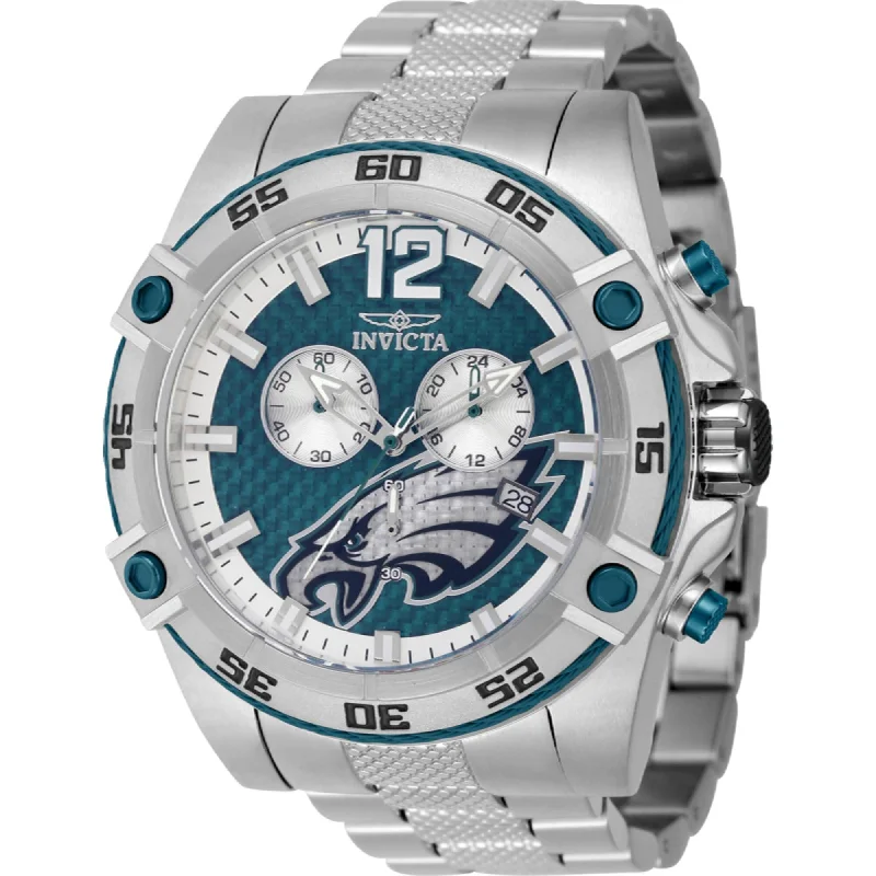 Women's dress watches with elegant straps   Invicta Men's Watch - NFL Philadelphia Eagles Quartz Stainless Steel Bracelet | 45416