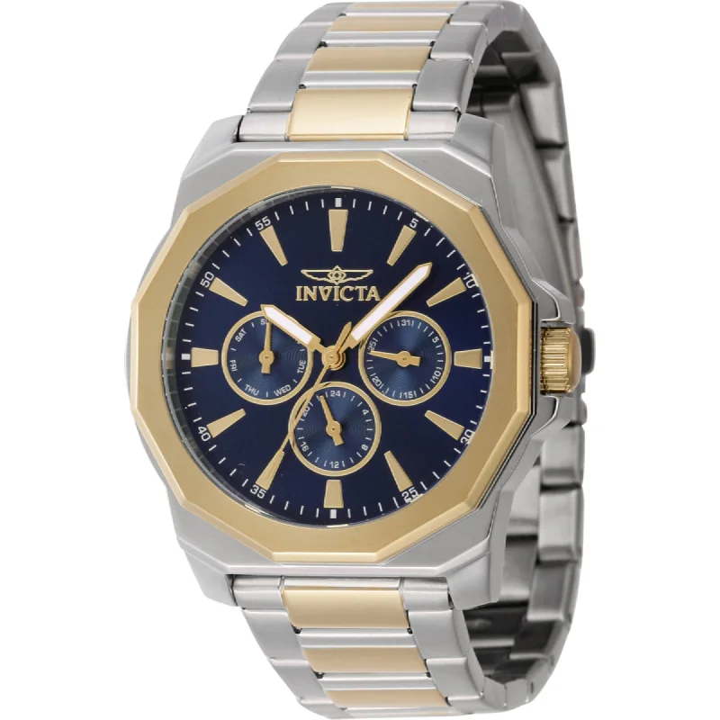watches with custom engravings for gifts   Invicta Men's Watch - Speedway Blue Dial Two Tone Stainless Steel Bracelet | 46848