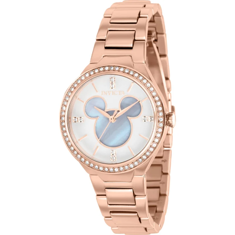 watches with custom engravings for gifts Invicta Women's Watch - Disney Mickey Mouse White Mother of Pearl Dial Steel | 36353 watches with custom engravings for gifts Invicta Women's Watch - Disney Mickey Mouse White Mother of Pearl Dial Steel | 36353