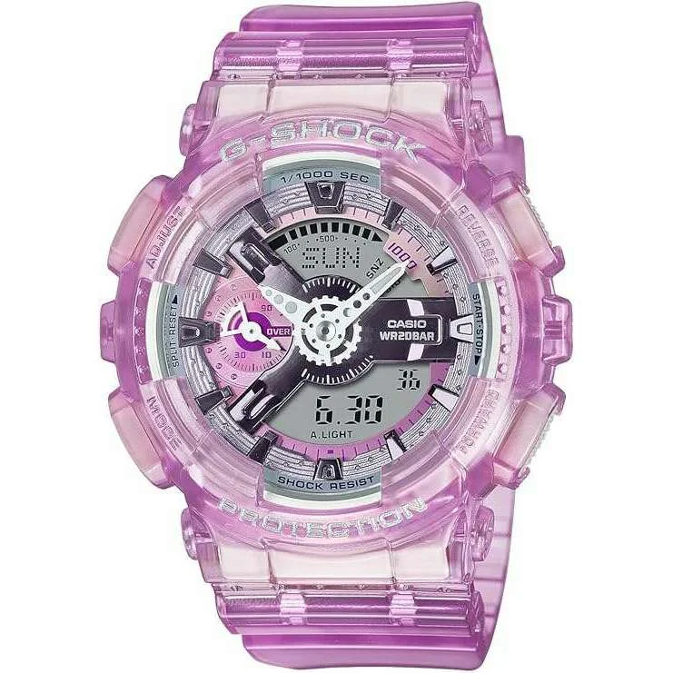 watches with custom engravings for gifts   CASIO G-SHOCK WEB-EXCLUSIVE ANALOG DIGITAL PINK LADIES WATCH GMA-S110VW-4AJF