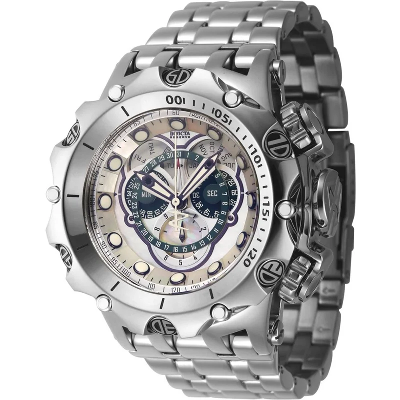 elegant dress watches for formal events Invicta Men's Watch - Reserve Chrono Purple, Green and White Dial Bracelet | 45608 elegant dress watches for formal events Invicta Men's Watch - Reserve Chrono Purple, Green and White Dial Bracelet | 45608