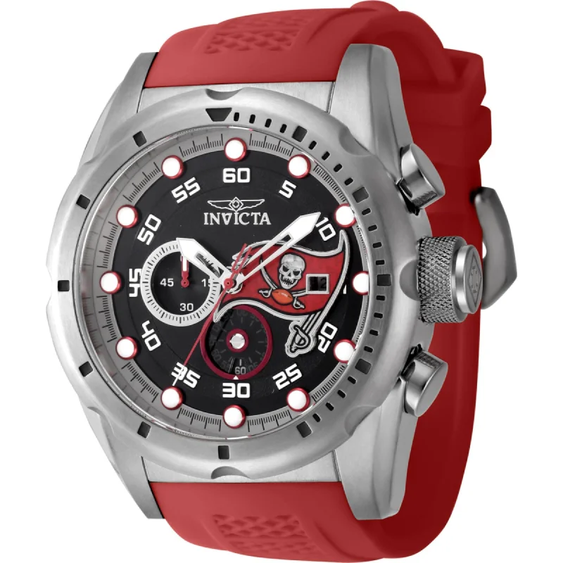 Watches with a stylish look Invicta Men's Watch - NFL Tampa Bay Buccaneers Red Silicone Strap Quartz | 45534 Watches with a stylish look Invicta Men's Watch - NFL Tampa Bay Buccaneers Red Silicone Strap Quartz | 45534