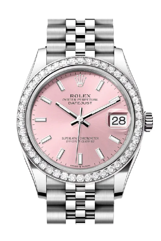 Formal watches for business people   Rolex Datejust 31 Pink Dial Jubilee Ladies Watch 278384RBR 278384RBR-0018
