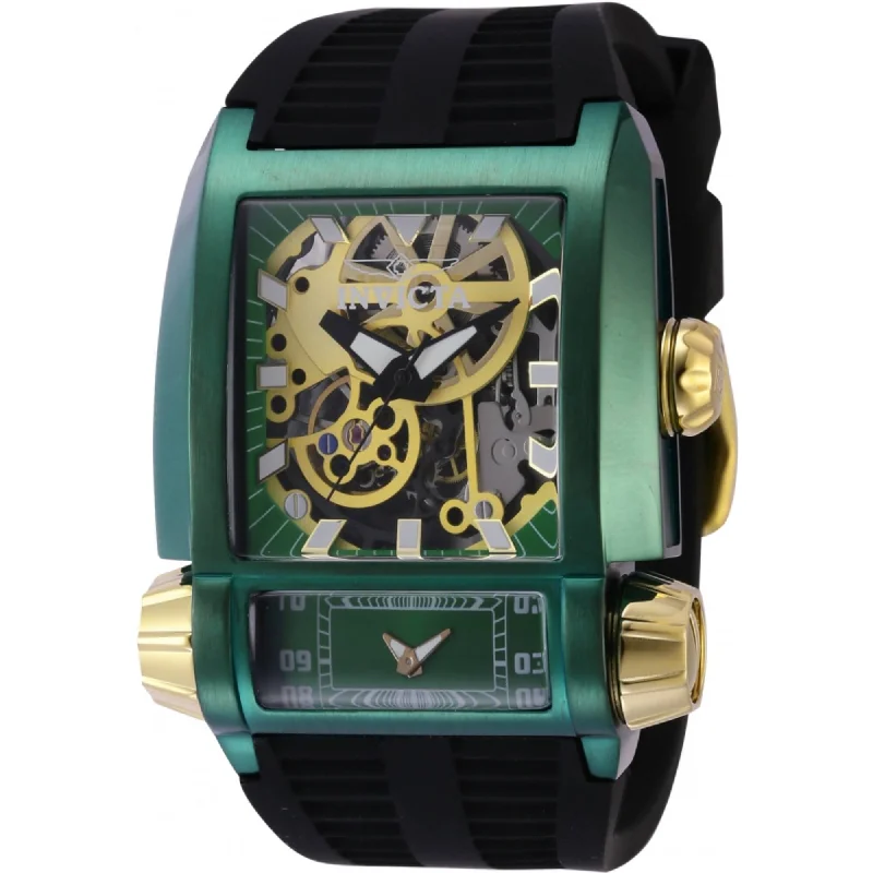Casual watches for weekend outings   Invicta Men's Watch - Akula Dual Time Automatic and Quartz Green Case Strap | 41732