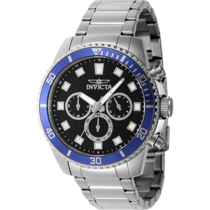 Watches with classic style for timeless appeal   Invicta Men's Watch - Pro Diver Chronograph Silver Stainless Steel Bracelet | 46052