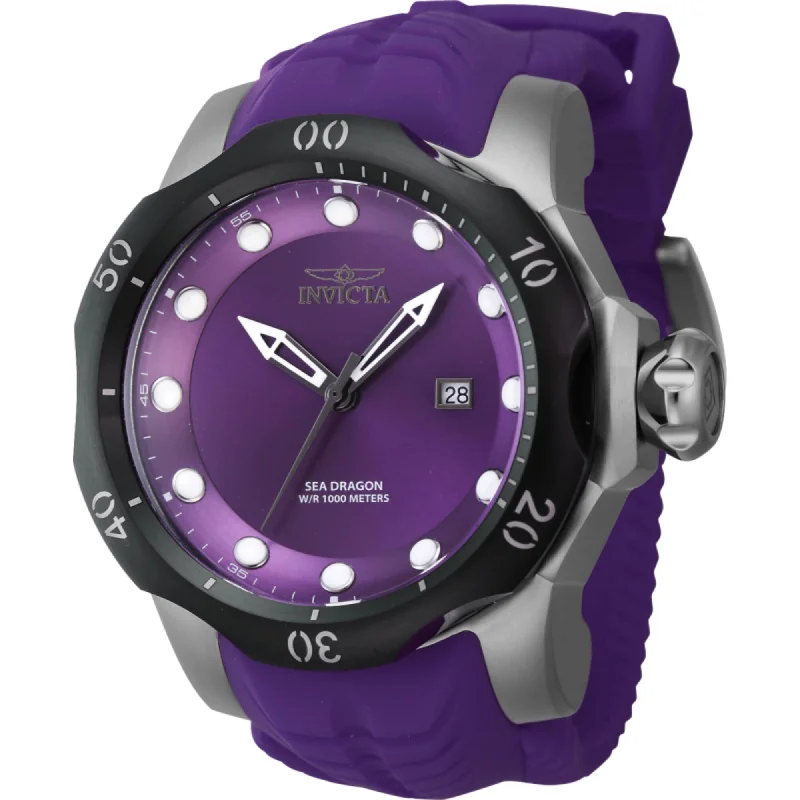 classic pocket watches for collectors Invicta Men's Dive Watch - Venom Rotating Bezel Purple Dial Silicone Strap | 45494 classic pocket watches for collectors Invicta Men's Dive Watch - Venom Rotating Bezel Purple Dial Silicone Strap | 45494