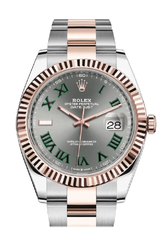 Formal watches for business people Rolex Datejust 41 Slate Dial Men's Steel and 18kt Everose Gold Oyster Watch 126331 Formal watches for business people Rolex Datejust 41 Slate Dial Men's Steel and 18kt Everose Gold Oyster Watch 126331