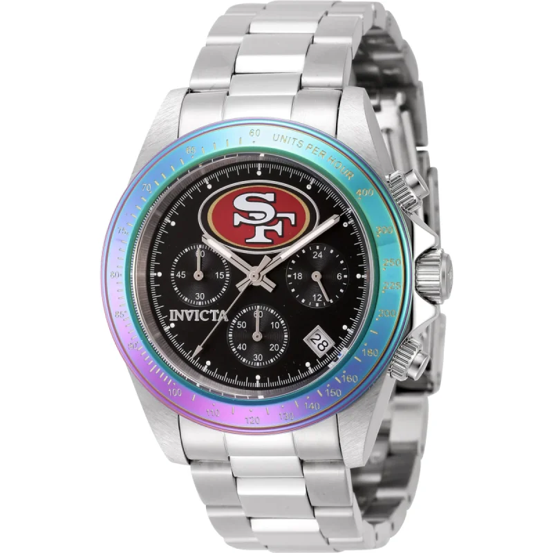 Casual watches for weekend outings Invicta Men's Watch - NFL San Francisco 49ers Quartz Chrono Black Dial Dive | 44990 Casual watches for weekend outings Invicta Men's Watch - NFL San Francisco 49ers Quartz Chrono Black Dial Dive | 44990