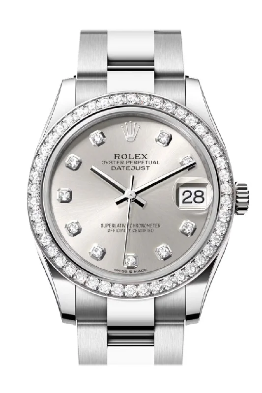 Casual watches for weekend outings   Rolex Datejust 31 Silver Diamond Dial Ladies Watch 278384RBR 278384RBR-0033