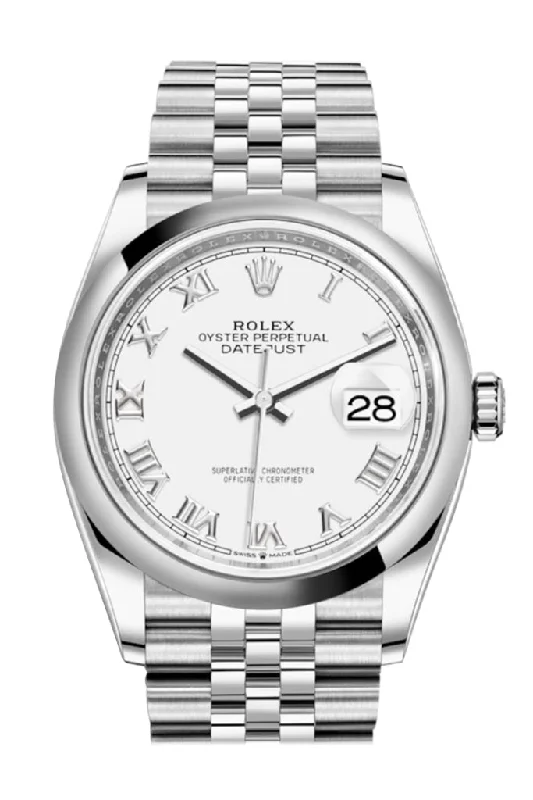 Casual watches for weekend outings   Rolex Datejust 36 White Dial Automatic Jubilee Watch 126200