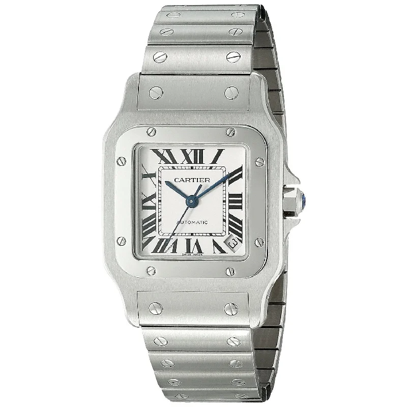 Watches with classic style for timeless appeal   Cartier Men's W20098D6 Santos Galbee XL Automatic Stainless Steel Watch