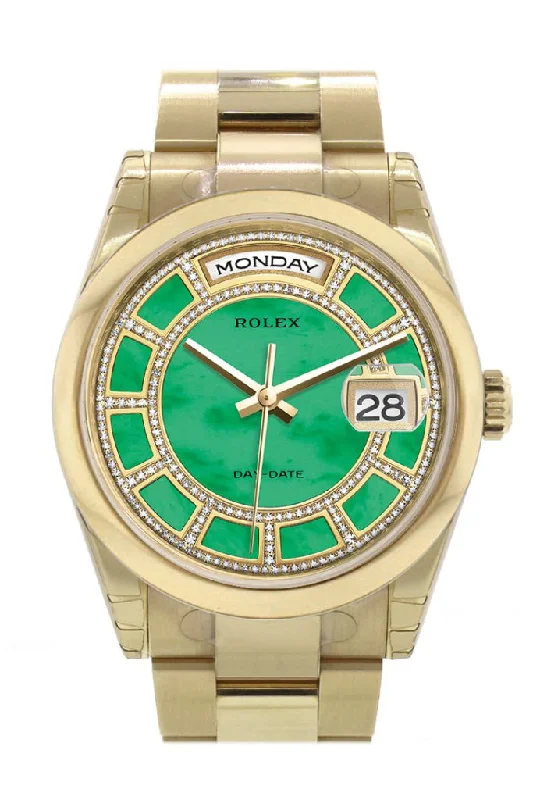 designer watches for special occasions Rolex Day-Date 36 Carousel Green Jade Diamonds Dial Yellow Gold Watch 118208 designer watches for special occasions Rolex Day-Date 36 Carousel Green Jade Diamonds Dial Yellow Gold Watch 118208
