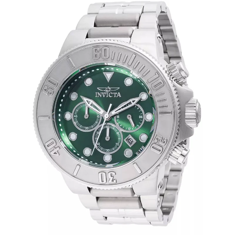 Formal watches for evening events Invicta Men's Watch - Subaqua Chronograph Green Dial Stainless Steel Bracelet | 46548 Formal watches for evening events Invicta Men's Watch - Subaqua Chronograph Green Dial Stainless Steel Bracelet | 46548